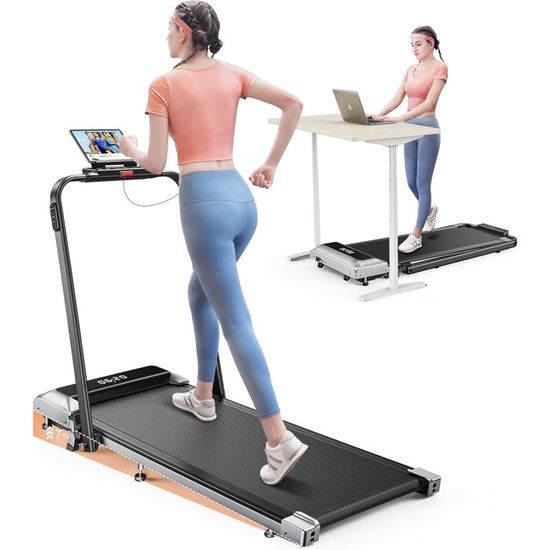 Tapis de Course Pliable - SUTEO - 2-en-1 - 12 km/h - Inclinaison