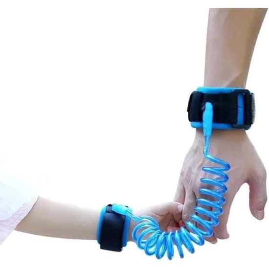 Harnais Anti-perte Enfant LOMSUXA - Bracelet Sécurité Réglable - 2m De Cordon - Bleu