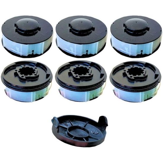 Tassellatore A Batteria Einhell Kit 6 Bobine 1 Coperchio Bobina Di Ricambio Per Decespugliatori/tagliaerba Einhell Gardenline GLR E GLT Tagliasiepe A Batteria Einhell - Foto 4