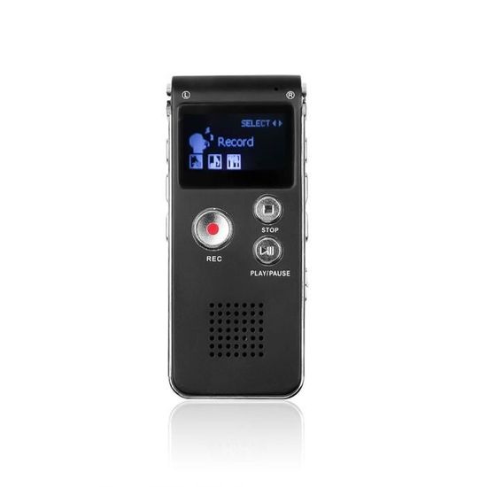 8G - Mini Enregistreur Vocal numérique Micro USB, Dictaphone, lecteur de musique - TV