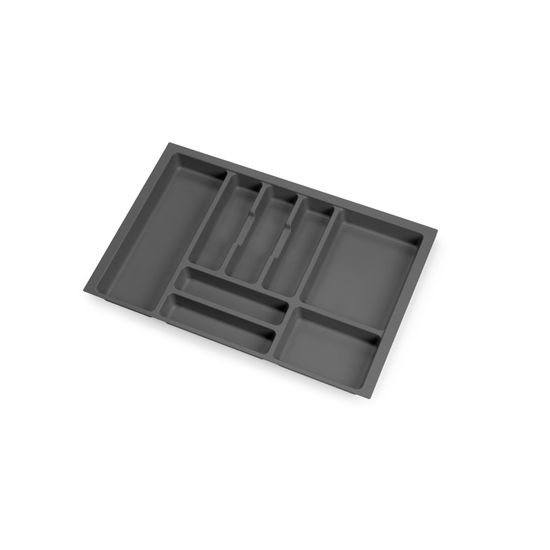 Emuca Porte-Couverts Suspendu Chromé Gris Anthracite – Seau Inox Pour Cuisine Organisée