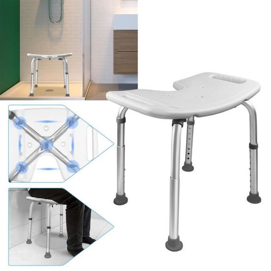 Tabouret Ergonomique Réglable UISEBRT - Hauteur De 43 à 61 Cm - Stable Et Antidérapant Pour Bureau Ou Salon - 2