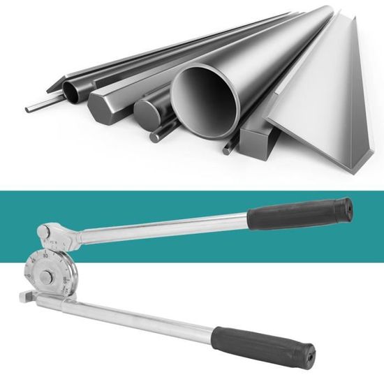 Cintreuse Manuelle Pour Tiges Métalliques 1-10 Mm – En Acier Trempé, Poignée 34 Cm – Portable, Pour Bricolage, Construction, Travaux Manuels - 11