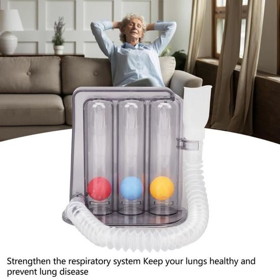Appareil D'exercice Respiratoire Pulmonaire - Blanc - Neuf Avec Emballage