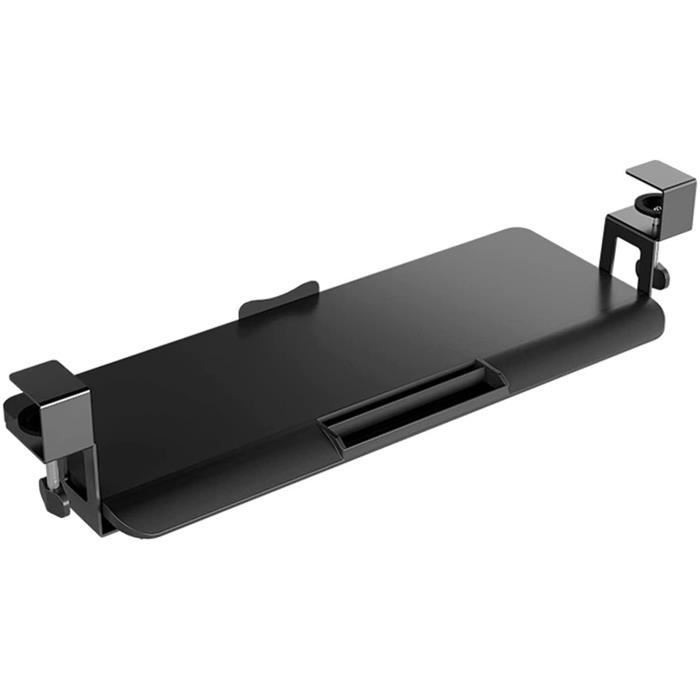 Novhome Support Clavier Sous Bureau En Bois Ergonomique Clavier Plat