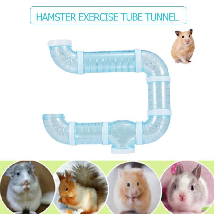 Tube de tunnel de hamster jouet bricolage assortiment de terrain de jeu module jouet exercice pour souris hamster et autres petits