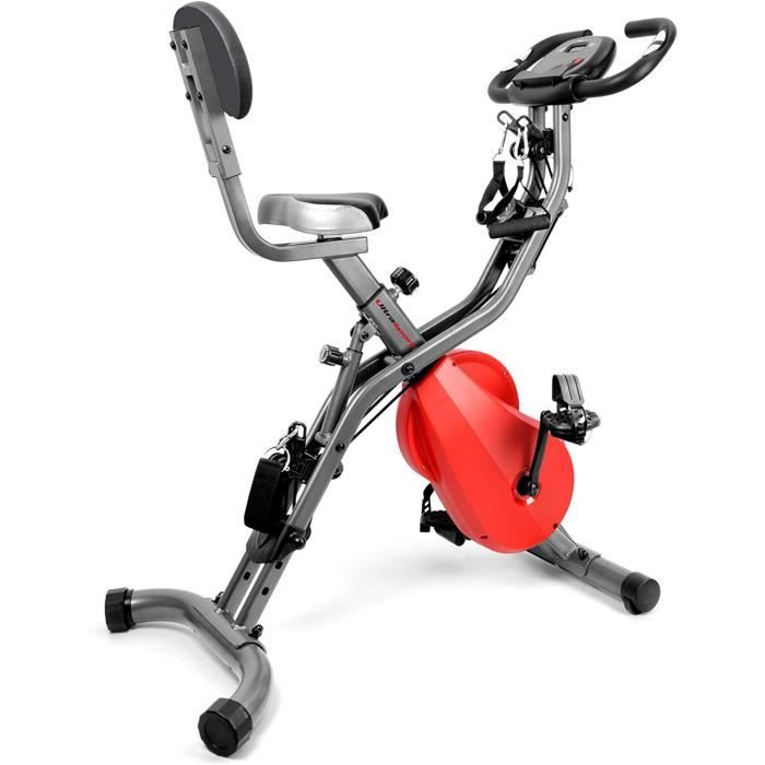Ultrasport F-Bike PRO ergomètre, Vélo d'appartement, Vélo d'exercice professionnel, capteurs de pouls intégré, support pour Tablette