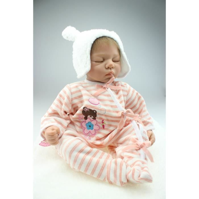 55cm Réaliste Silicone vinyle doux toucher doux Reborn bébé poupée mode poupée jouets pour enfants Collection adulte loisirs