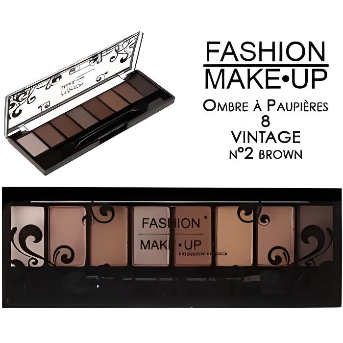 PALETTE DE MAQUILLAGE DéGRADé MARRON BEIGE 8 TONS