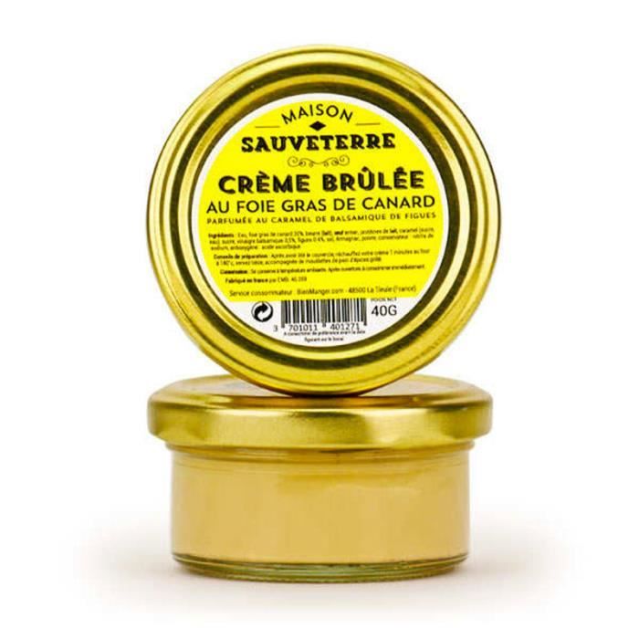 Crème brulée au foie gras