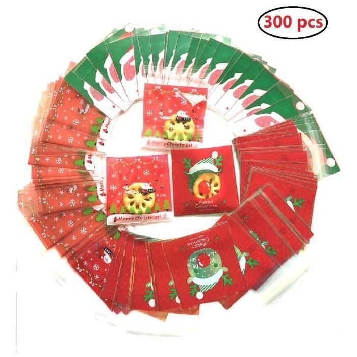 300pcs sac sachet transparent Sachets Pochettes Sac d'emballage pour bonbon sucette chocolat friandise sucreries Go45563