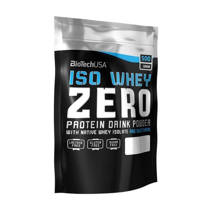 Biotech USA 10002030310 Isowhey Zero Lactose Free Protéine Saveur Fraise
