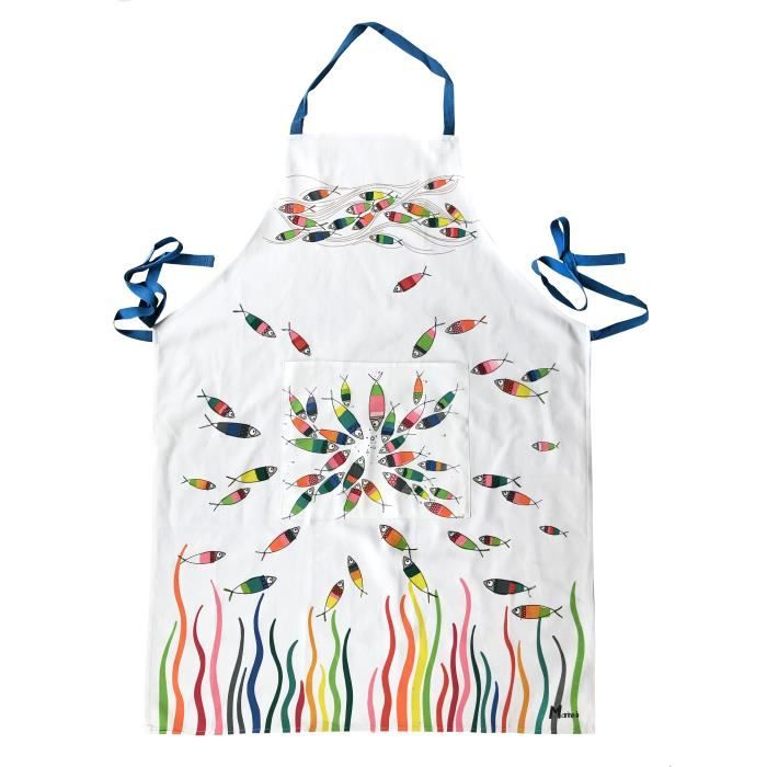 Tablier Poissons danse pois