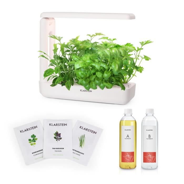Sytème Hydroponique - Klarstein GrowIt Cuisine Kit de démarrage Culture Indoor pour 12 plantes - kit de semences Asia Seeds