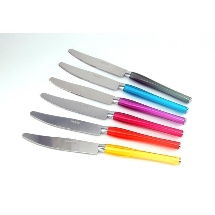 LISA D'ALBAN Coffret 6 couteaux à steack MANGO