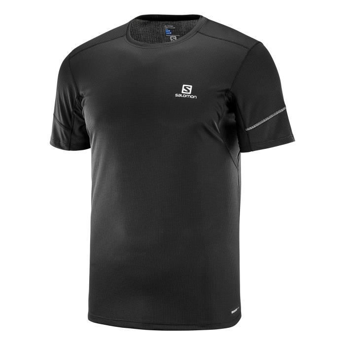 SALOMON T-shirt de running Agile - Homme - Noir