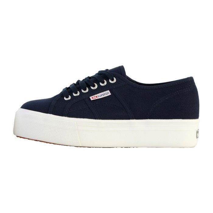 Baskets - Superga - 2790 Linea Up And Down - Femme - Marine Blanche