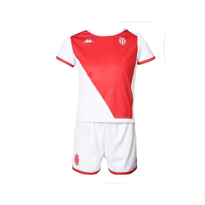 Maillot et short Enfant Kappa Kombat Domicile As Monaco Officiel Football