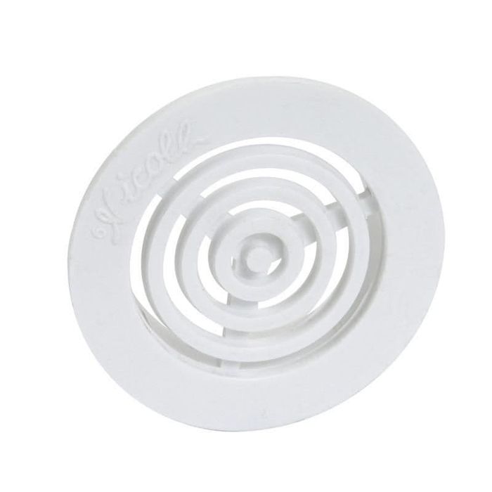 Grille ronde contre-cloison menuiserie sans mousti