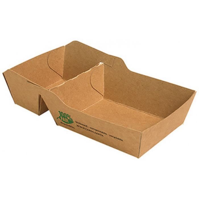 PAPSTAR Barquette pour frites -pure-, 155 x 85 x 35 mm 0,000000 Noir
