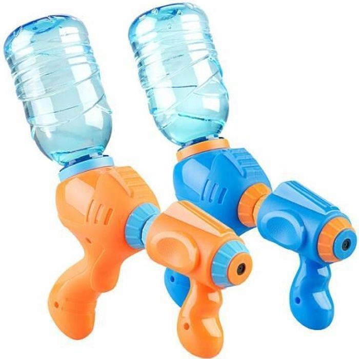 2 pistolets à eau pour bouteilles plastique PET