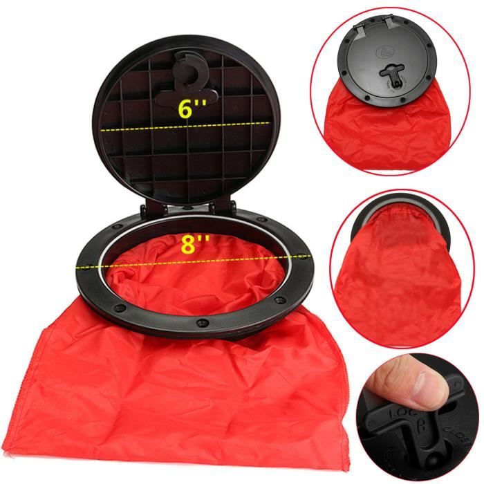 8 pouce Couvercle Plaque+ Sac pour Bateau Canoë Kayak