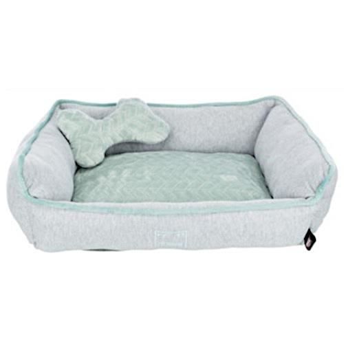 Trixie panier pour chien Junior 50 x 40 peluche vert menthe/gris 2-pièces