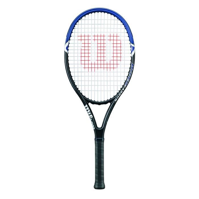 Wilson Raquette de Tennis Unisexe, Pour les joueurs débutants, HYPER HAMMER 2.3 110, Taille 1, Graphite, Gris-Bleu, WRT65950U1