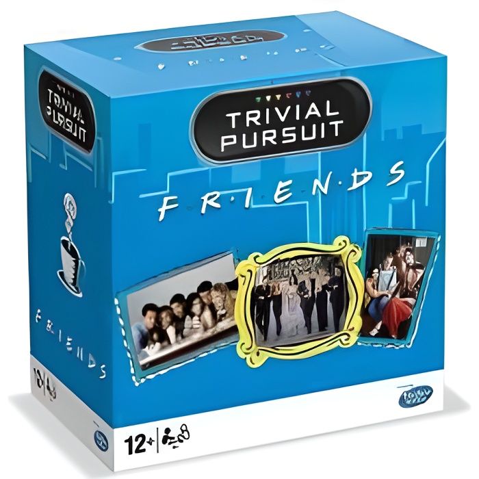 Trivial Pursuit Serie TV Friends 600 questions - Version francaise - Jeu de societe Quiz - Ado, Adulte