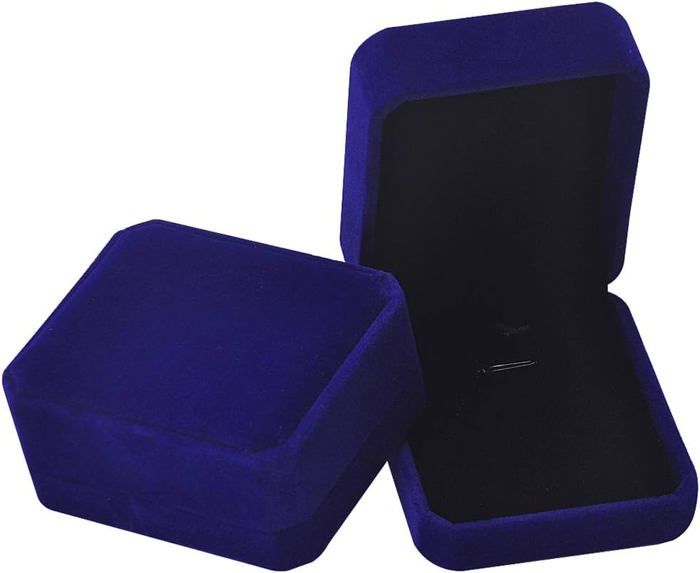 Boîte à Bijoux En Velours Pour Collier, Pendentif, Boucles D