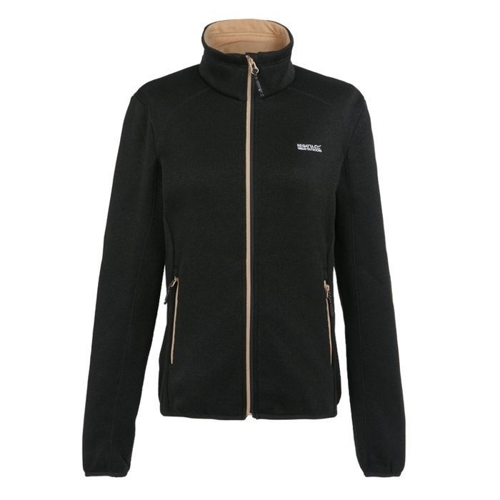 Régata Femme Polaire 1/4 Zip Noir Et Rose – Taille 18 (EU 44) – Couche De Base Pour Randonnée