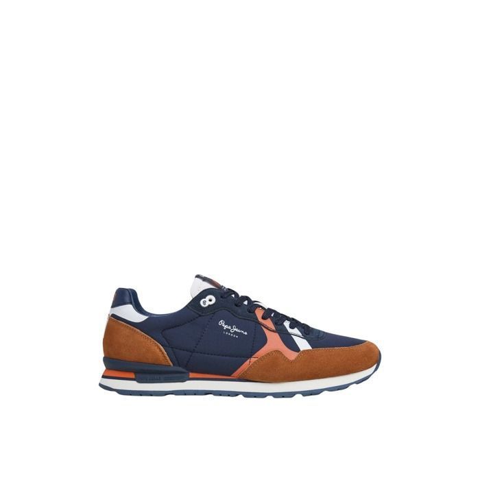 Pepe Jeans Baskets - Pepe Jeans - Brit Road - Couleur tobacco - Lacets - Talon plat