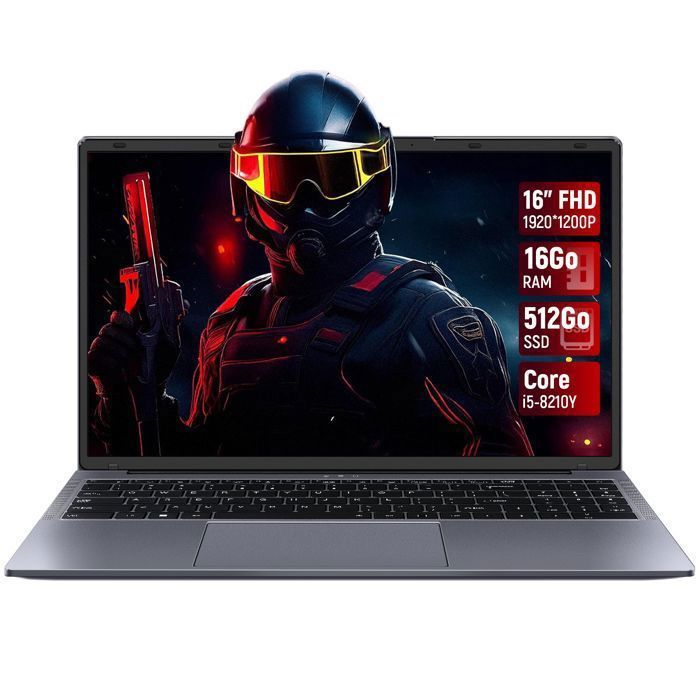 PC portable 16-Intel Core i5-8210Y(Jusquà 36 GHz)-16Go RAM DDR3 512Go SSD-Windows 11PRO-RJ45-Ordinateur Portable-AZERTY