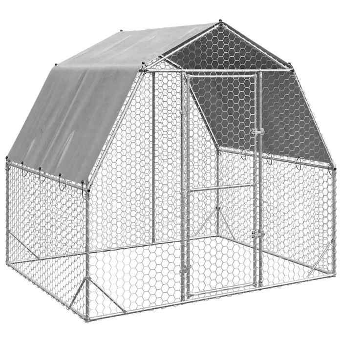 Comparer les prix de SALE 2025Petit enclos Maison poules MOOD - Poulailler avec toit - 25x2x225 m acier galvanisé Chill162732