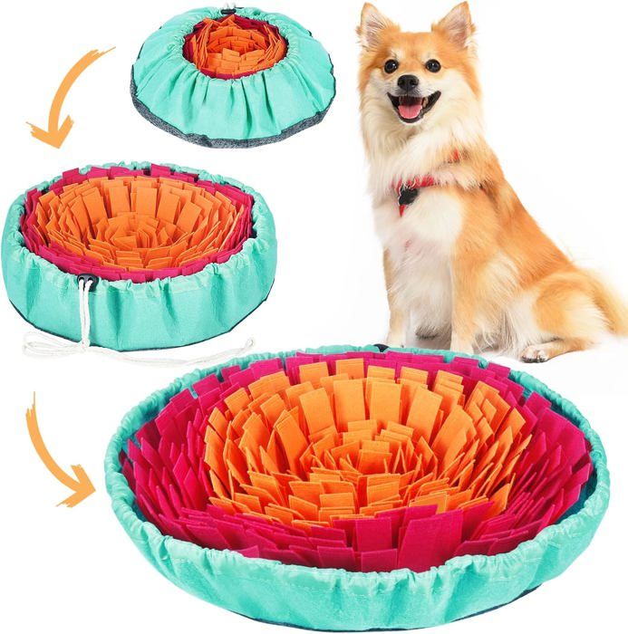 Jouets pour chiens coussinets interactifs pour manger lentement et soccuper jouets à creuser réglables pour chiens qui encour