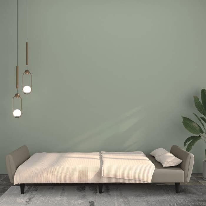 Bon plan Canapé-lit - JILI HOT - Canape droit convertible à 2 places gris clair velours - Pour salon/Bureau Thome2918305