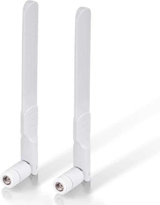 Futheda 4 Paquets Antenne WiFi Bi-Bande 2.4GHz 5GHz 5.8GHz 3dBi MIMO RP