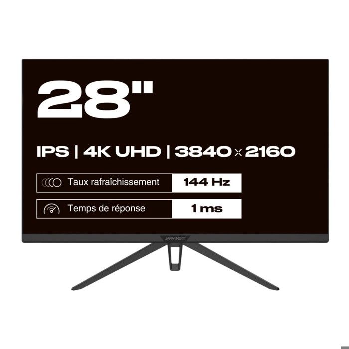 Moniteur Gaming - JAPANNEXT - JN-IPS280UHD144F - 28 pouces - Résolution 4K - Temps de réponse 1 ms