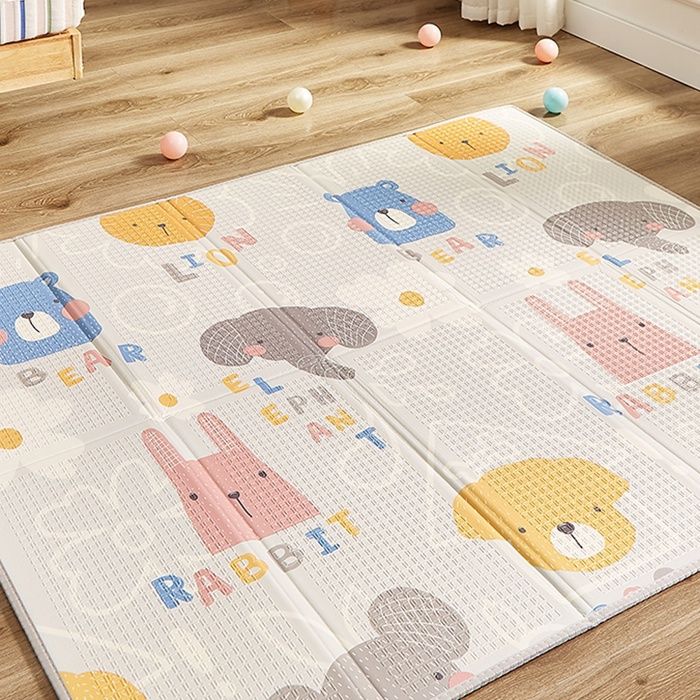 CASABEL Tapis dÉveil Bébé Évolutif 175x150cm Tapis Bébé Pliable et