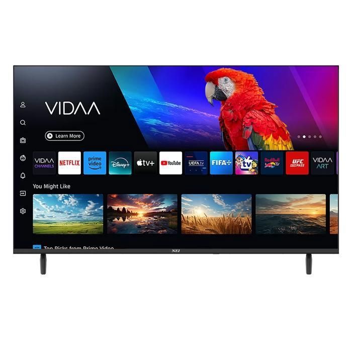 QLED Smart TV NEI 43NE7901 4K UHD système VIDAA sans bordure 109 cm classe E noir
