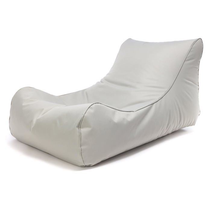 Master Polyester Canapé Pouf Outdoor Pouf Fauteuil Relax Salon 115x65x60cm Perle - Ecopuf
