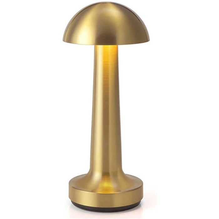 Lampe de bureau sans fil lampe de bureau portable rechargeable avec variateur tactile dorée