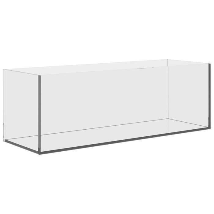 Aquarium en verre - vidaXL - 60x20x20 cm - Blanc - Rectangulaire - Utilisation intérieure et extérieure - Bords doux