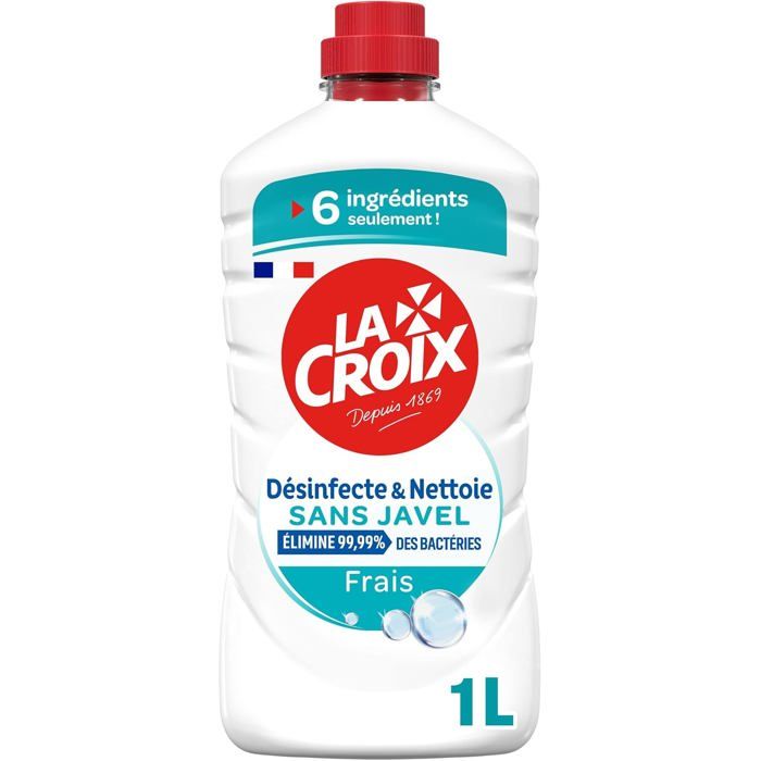 Nettoyant Ménager Multi-Surfaces parfum Frais - Sans Javel - Désinfecte et Nettoie - Bidon 1 L
