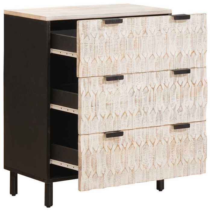 SALE 2026Buffet de cuisine stable - Placard Cabinet bahut Blanc - Buffet Finition Lavage Blanc 60x33x75cm 22.75 Kg 876452