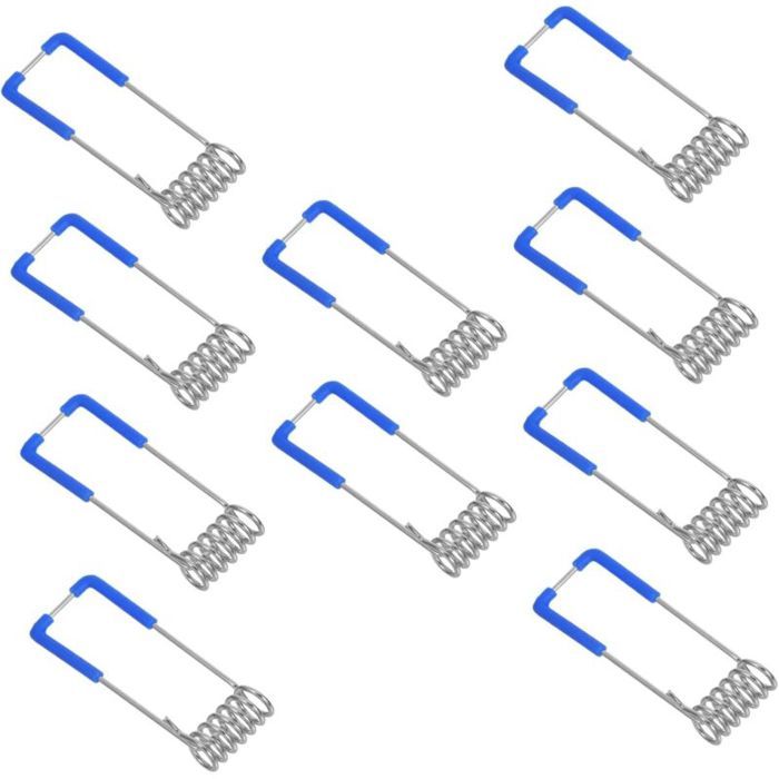 10 pièces Clips Ressort pour Spot Encastrable Accessoires Lumière Extérieure Fixation Facile pour Downlight et Néon LED Compatible L