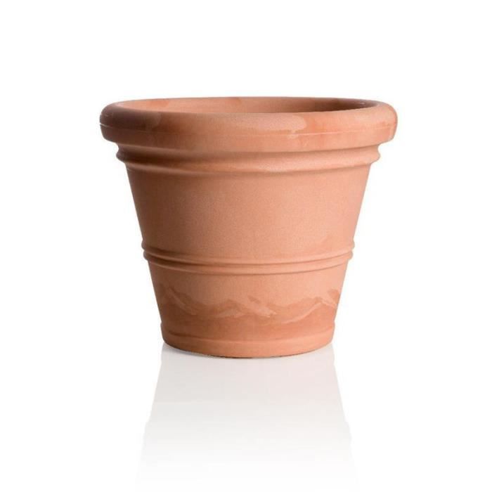 Pot de fleurs - Chianti - D 50 cm - Marron - AC-DÉCO