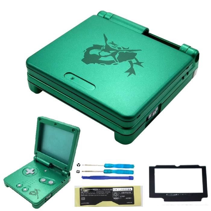 Green Rayquaza - Nouvelle coque de remplacement pour Console de jeu nintendo Gameboy Advance SP GBA SP, avec
