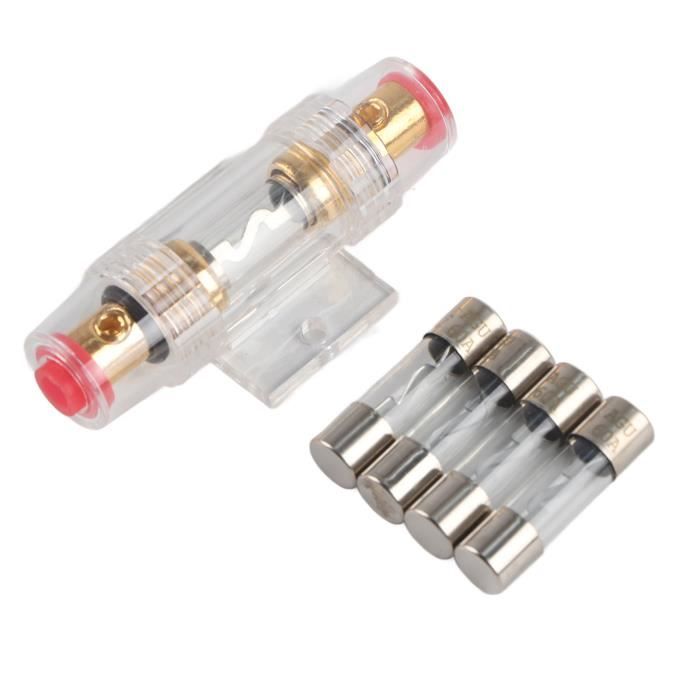 AGU Porte-Fusible 3 Pièces - Support Fusible 60A Pour Audio Auto Calibre 8