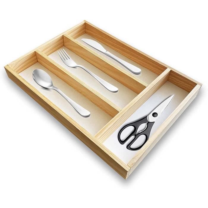 Range-couverts Extensible Lifewit – Ajustable 39 à 69 Cm, 8 Compartiments – Pour Tiroir 47 Cm De Profondeur